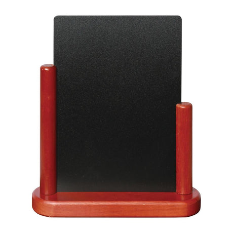 Securit Half Frame Table Top Blackboard 280mm x 200mm Mahogany - P486  Securit