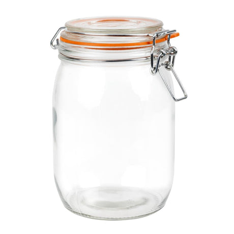 Vogue Clip Top Preserve Jar 1000ml - P492  Vogue