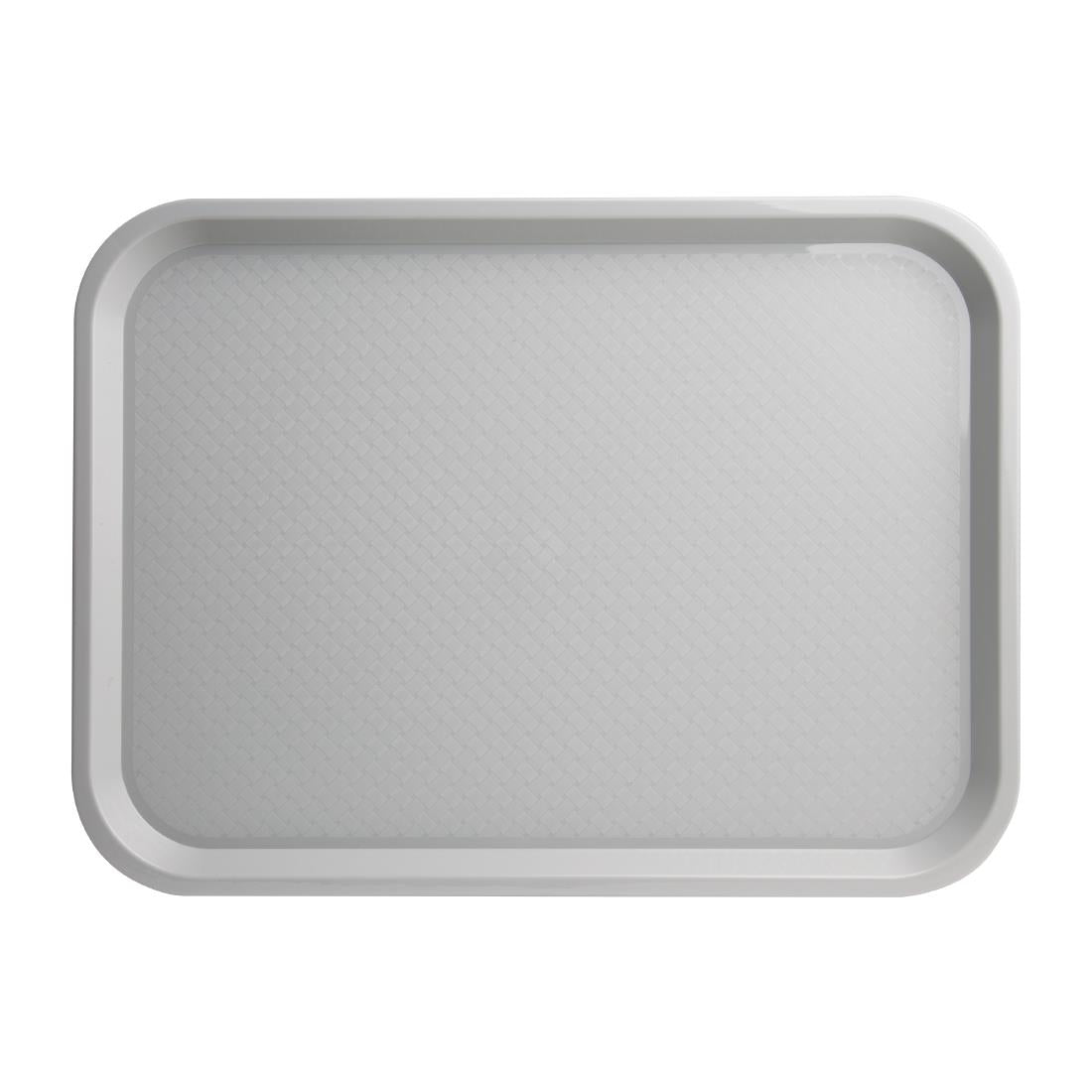 Olympia Kristallon Polypropylene Fast Food Tray Grey Medium 415mm - P502  Olympia