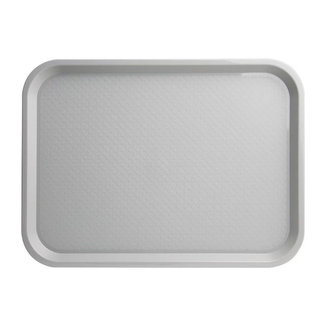 Olympia Kristallon Polypropylene Fast Food Tray Grey Medium 415mm - P502  Olympia