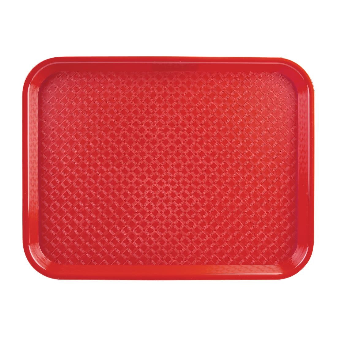 Olympia Kristallon Polypropylene Fast Food Tray Red Medium 415mm - P504  Olympia