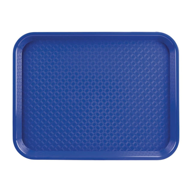 Olympia Kristallon Polypropylene Fast Food Tray Blue Medium 415mm - P506  Olympia