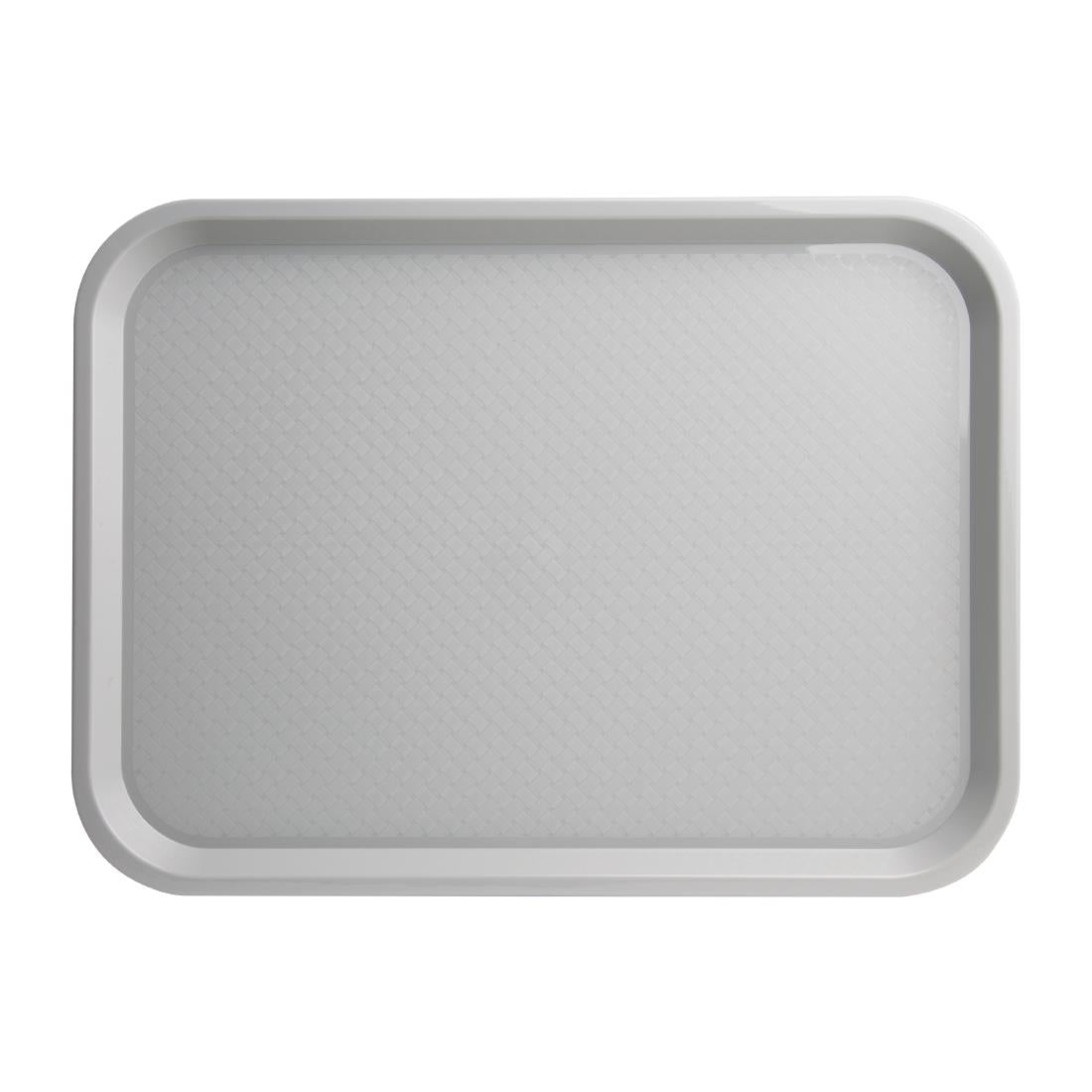 Olympia Kristallon Polypropylene Fast Food Tray Grey Large 450mm - P508  Olympia