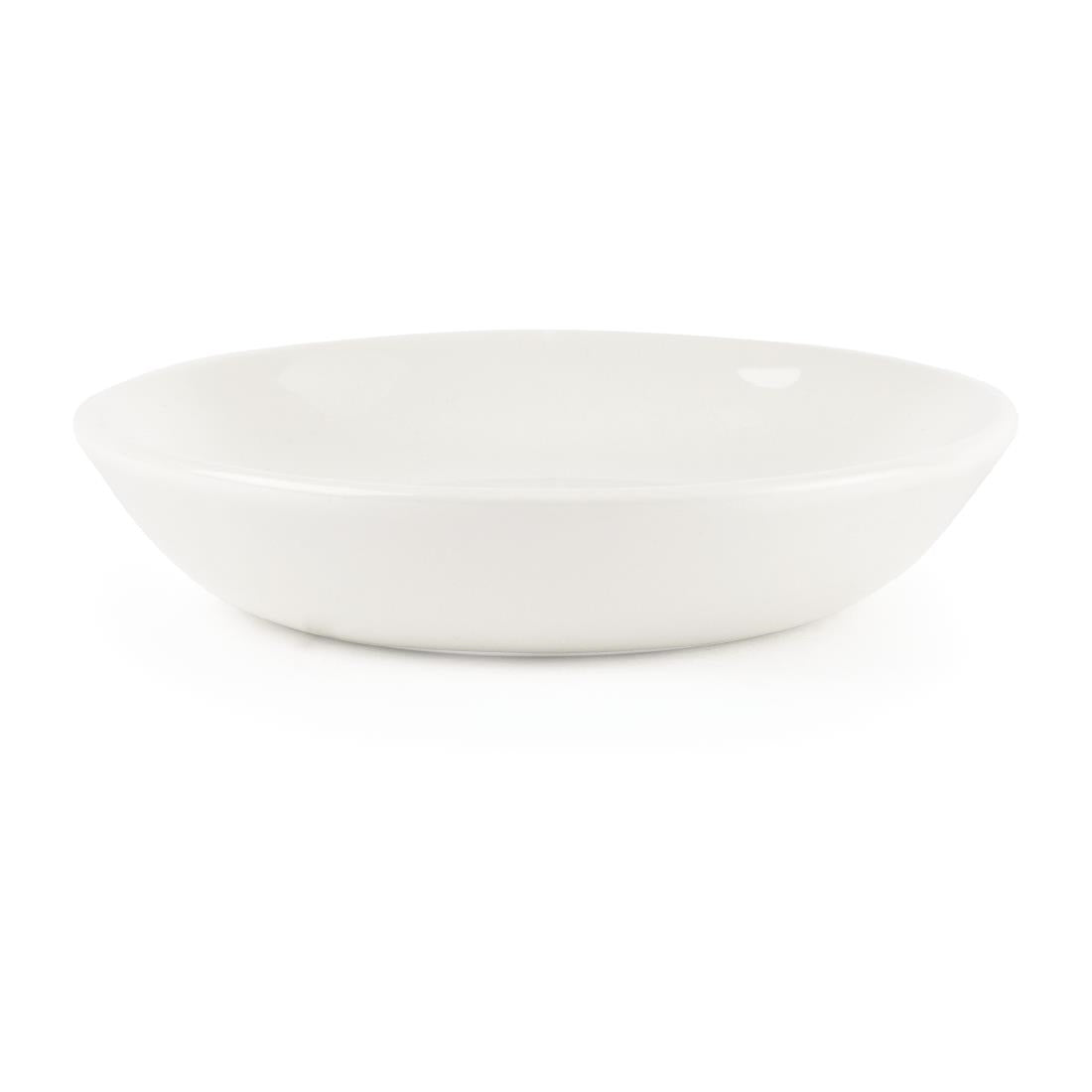 Churchill Plain Whiteware Butter Dish (Pack of 24) - P876  Churchill