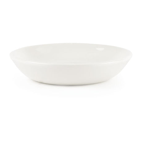 Churchill Plain Whiteware Butter Dish (Pack of 24) - P876  Churchill