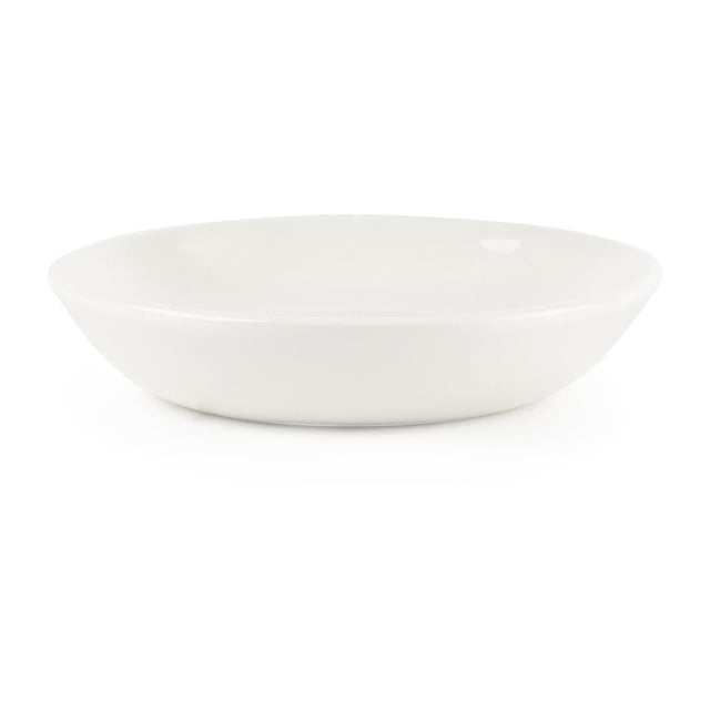 Churchill Plain Whiteware Butter Dish (Pack of 24) - P876  Churchill