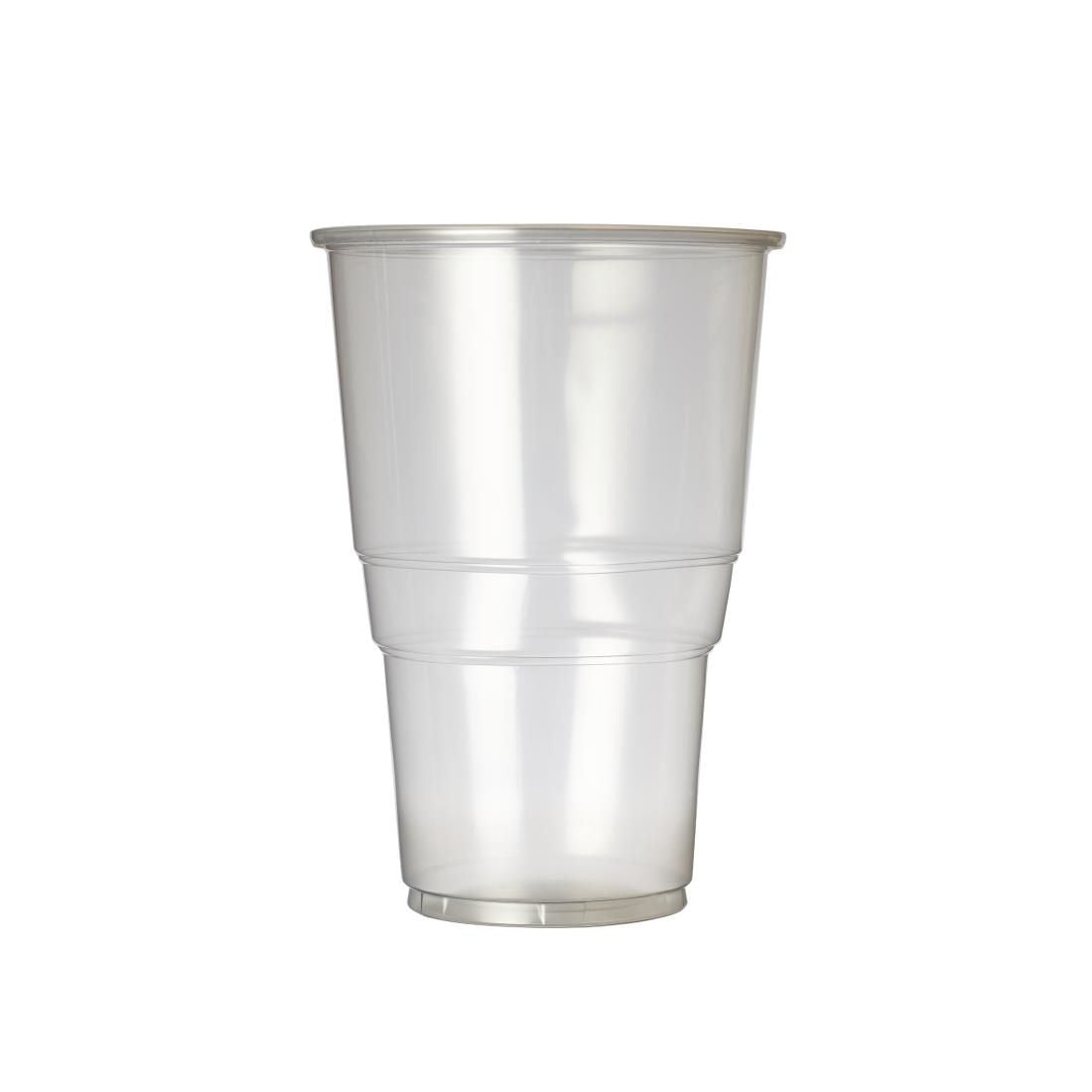 Plastico Disposable Pint Glasses CE Marked 570ml (Pack of 1000) - U380 Disposable Glasses Plastico