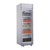 Polar C-Series Upright Display Cooler with Light Box 346Ltr - CC064 Upright Single Door Bottle Coolers Polar