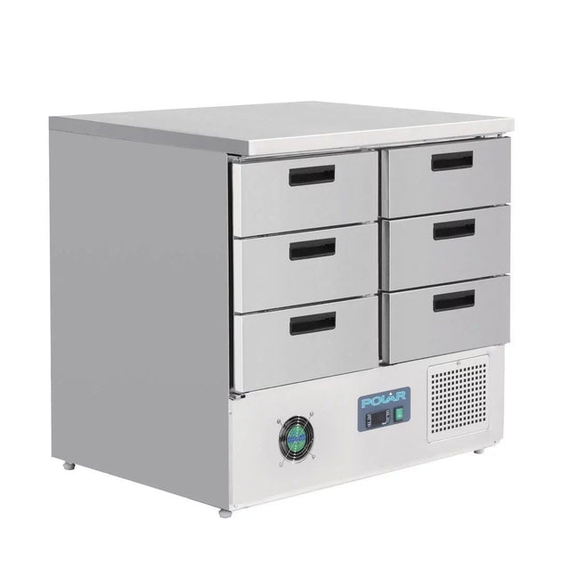 Polar G-Series Refrigerated Counter with 6 Drawers 240Ltr - FA440 Counter Fridges With Drawers Polar