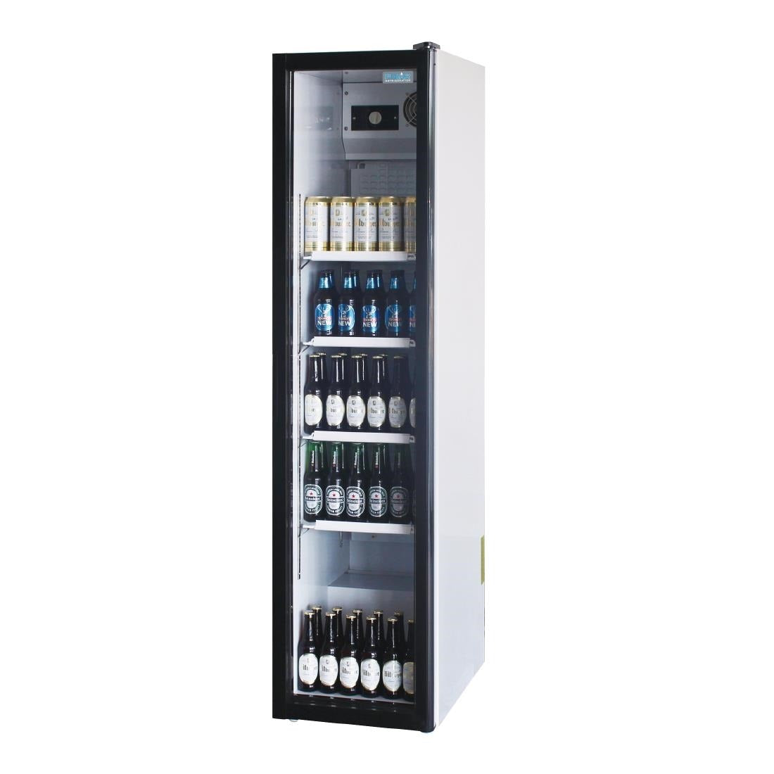 Polar Upright Slimline Back Bar Cooler - CS586 Upright Single Door Bottle Coolers Polar