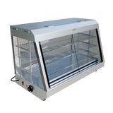 CUBO Wärmevitrine - Theke 90cm Breite - 1,8kW - 3 Einlegeböden - CS-R60-1H