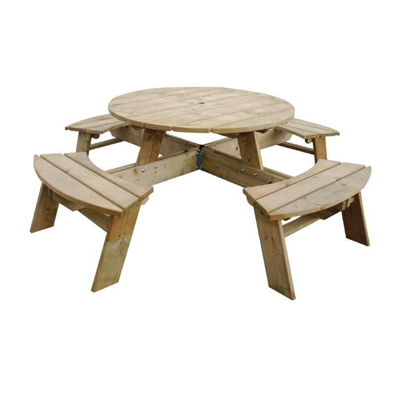 Round Picnic Table - CG097 Picnic Benches Rowlinson