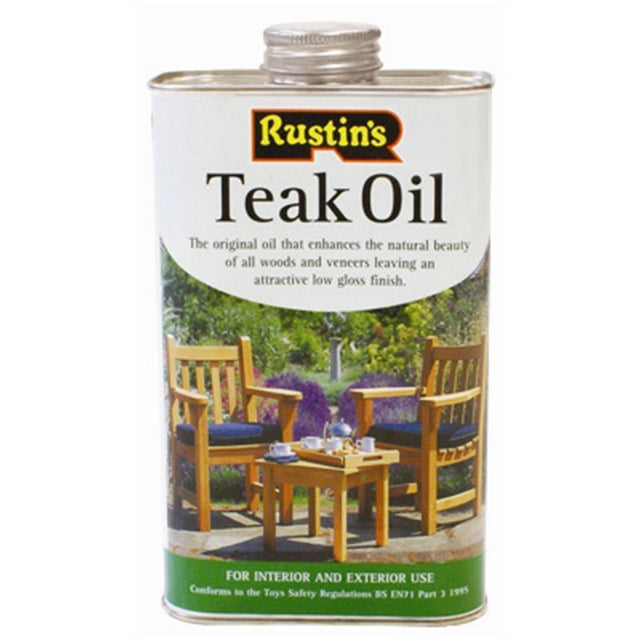 Rustins Teak Oil - DL476 Tables Rustins