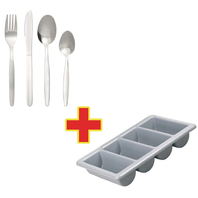 Special Offer Olympia Kelso Cutlery with Tray Combo Deal (Pack of 240) - S274  Olympia