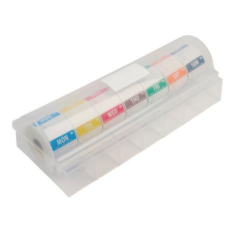 Hygiplas Removable Colour Coded Food Labels with 2" Dispenser - S811  Hygiplas   