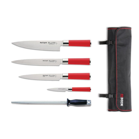 Dick Red Spirit 5 Piece Knife Set with Wallet - S902  Dick