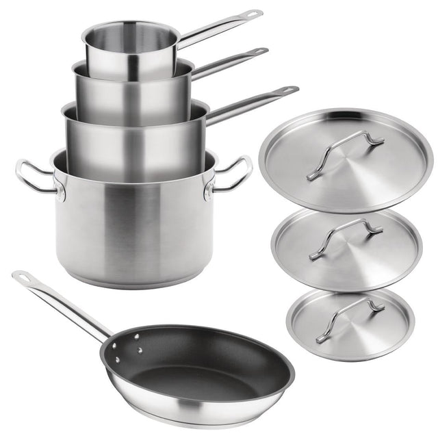 Vogue Cook Like A Pro 5-Piece Stainless Steel Cookware Set - SA693  Vogue