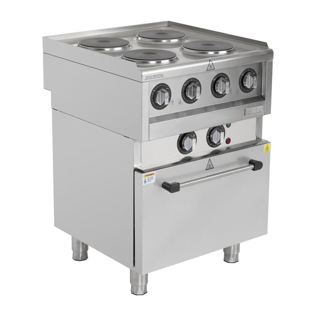 Buffalo 600 Series 4 Plate Electric Convection Oven Range - SA808  Buffalo