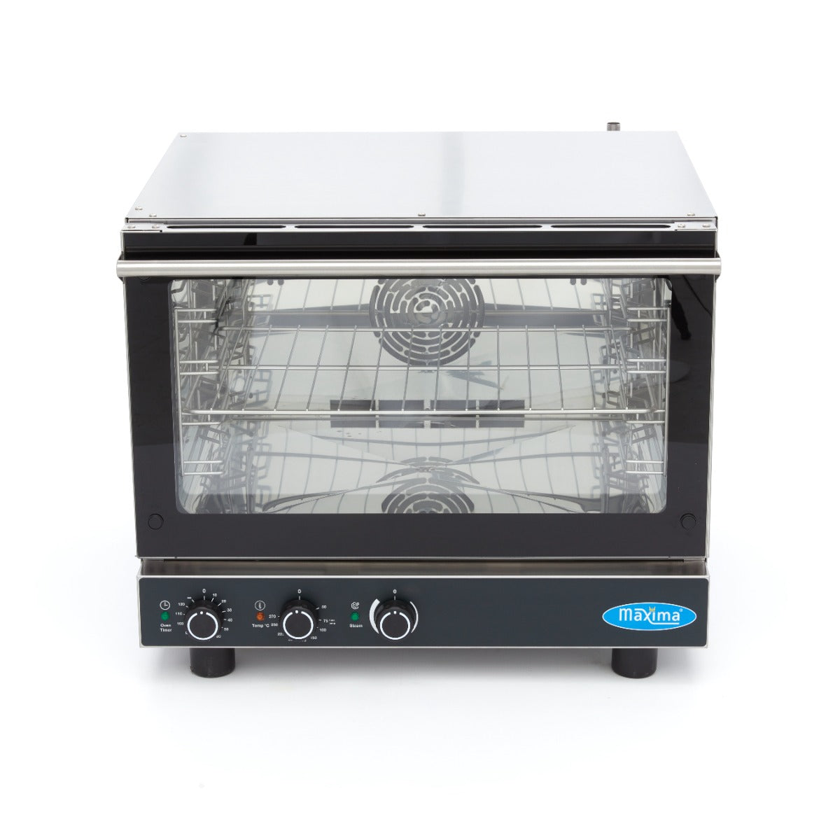 Maxima Combi Stoomoven - Geschikt voor 4 Bakplaten (1/1 GN / 60 x 40cm) - Analoog - 400V - 08500202