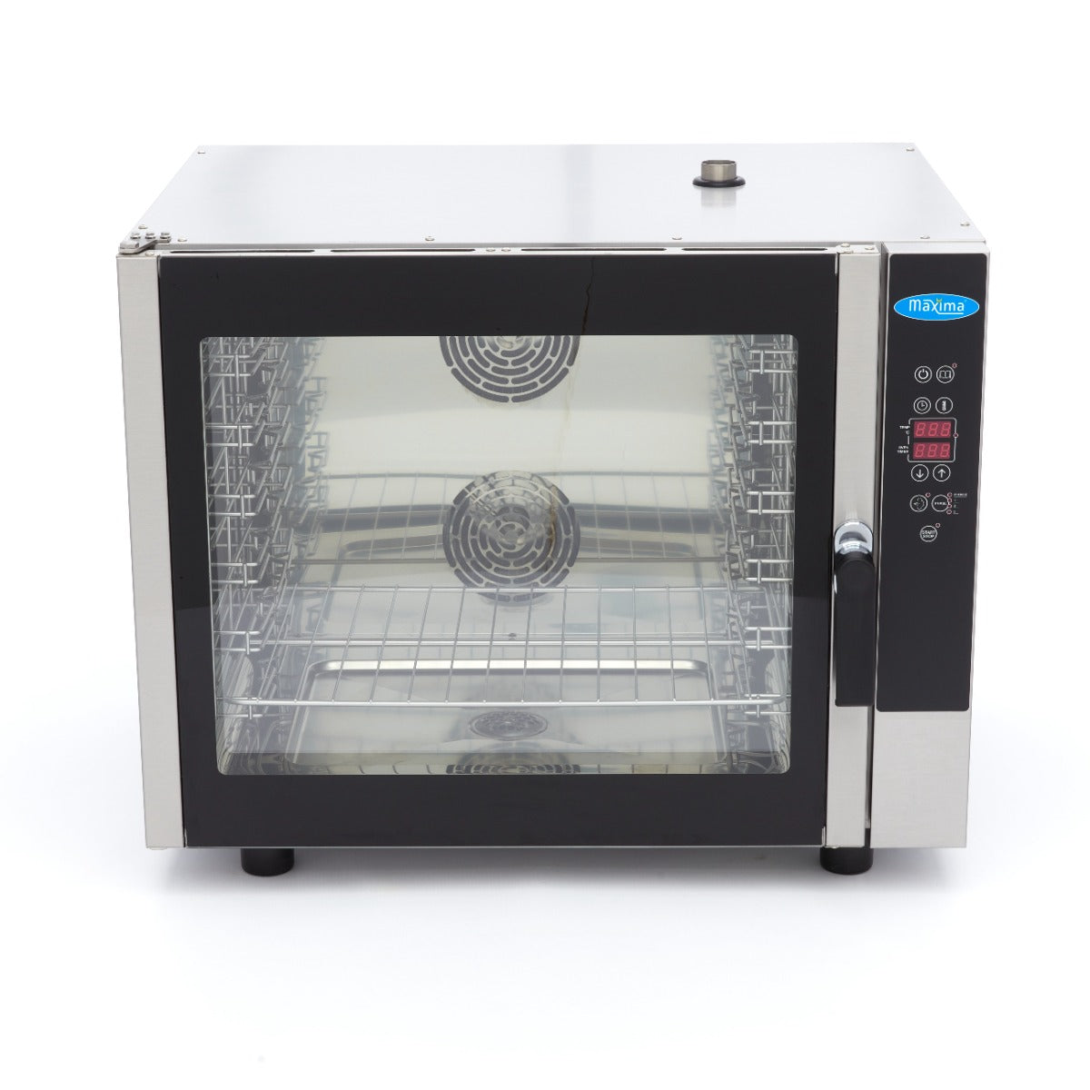 Maxima Combi Stoomoven - Geschikt voor 6 Bakplaten (1/1 GN / 60 x 40cm) - Digitaal Display - 400V - 08500209