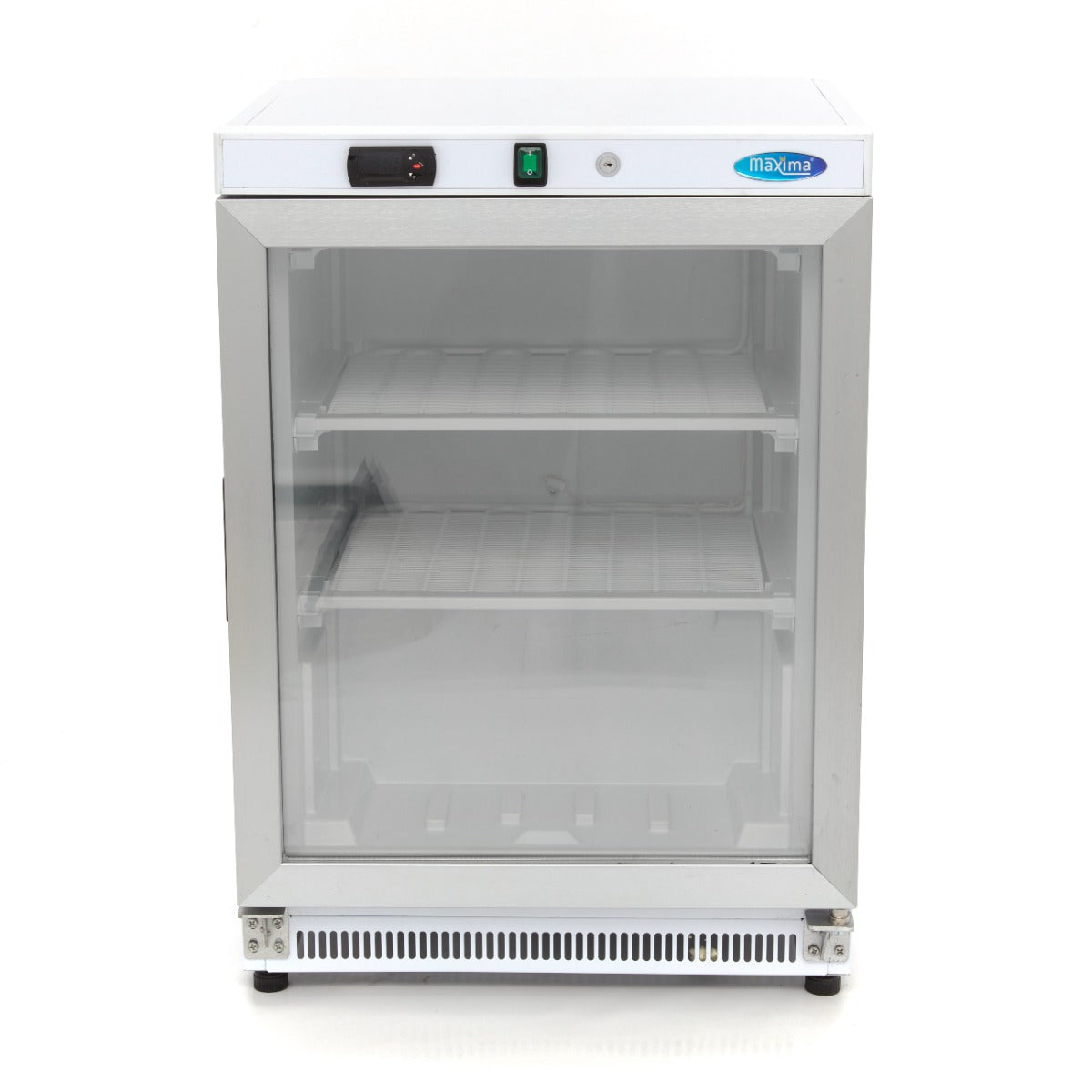 Maxima  Freezer - 200L - White - with Glass Door  - 09405007