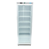 Maxima Gefrierschrank – 400 l – Edelstahl – mit Glastür – 09405023