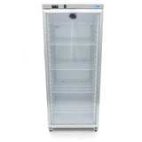 Maxima Kühlschrank – 600 l – Edelstahl – mit Glastür – 09405034