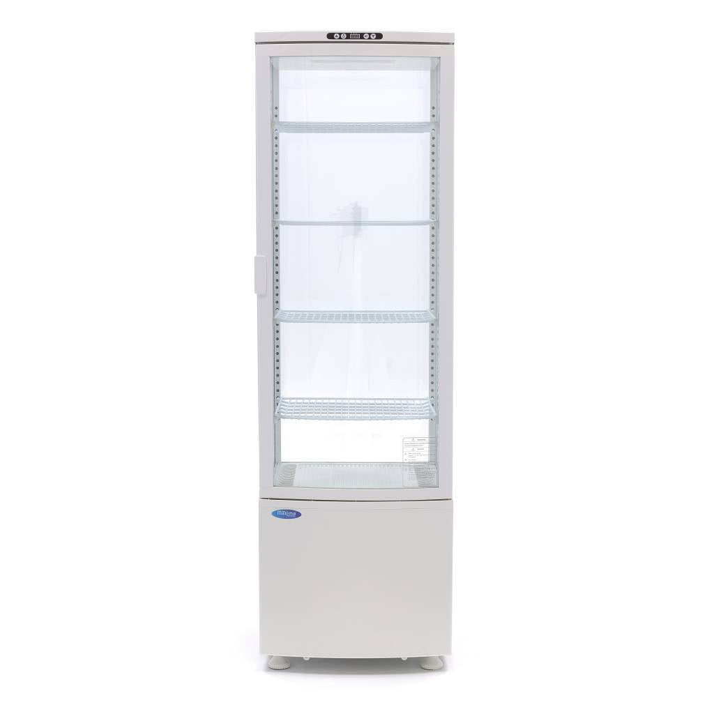 Maxima Kühlschrank-Vitrine – 235 l – 52 cm – Weiß – 09400815