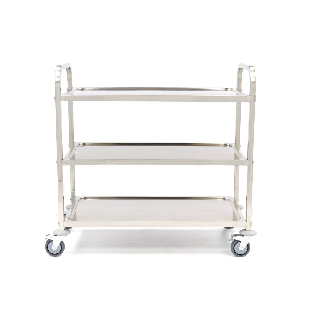 Maxima  Stainless Steel Serving Trolley - 3 Shelves  - 09300546