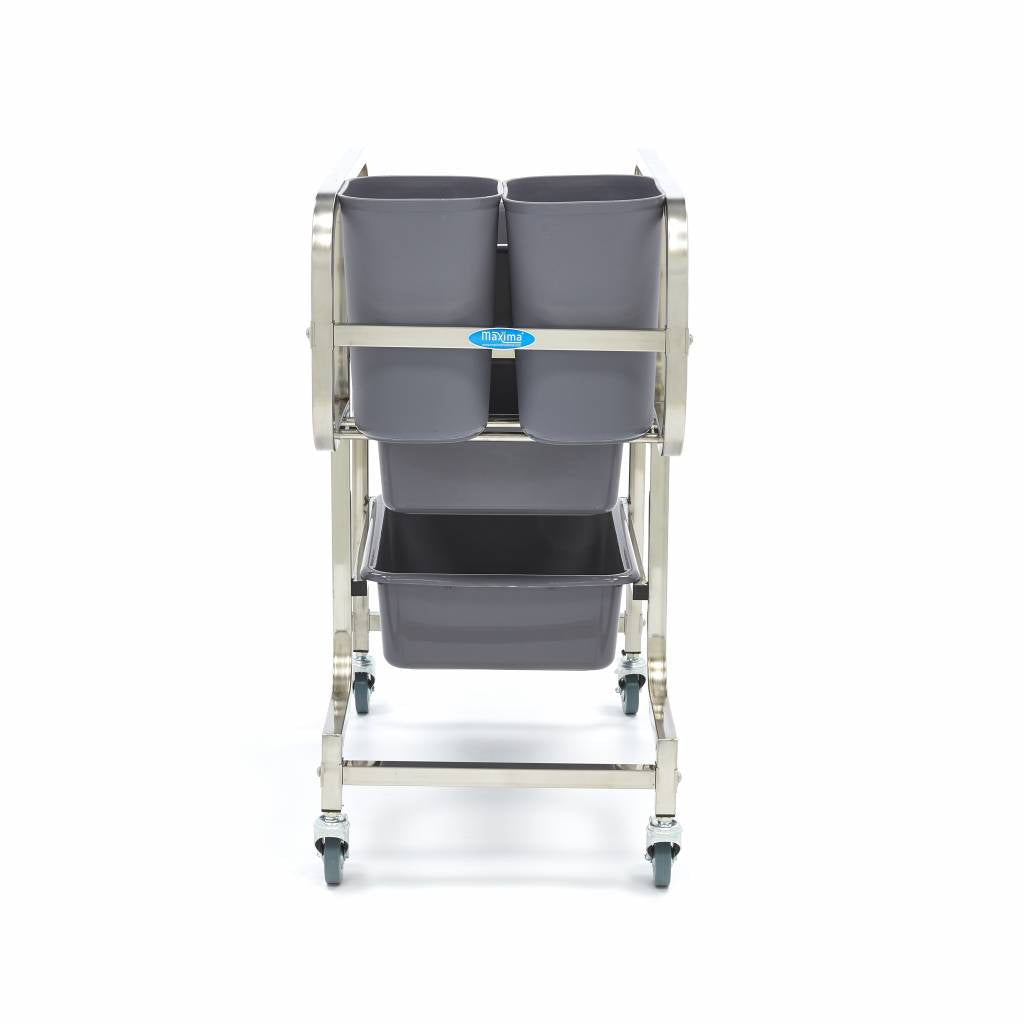 Maxima  Cleaning Trolley - incl 5 Bins  - 09300544