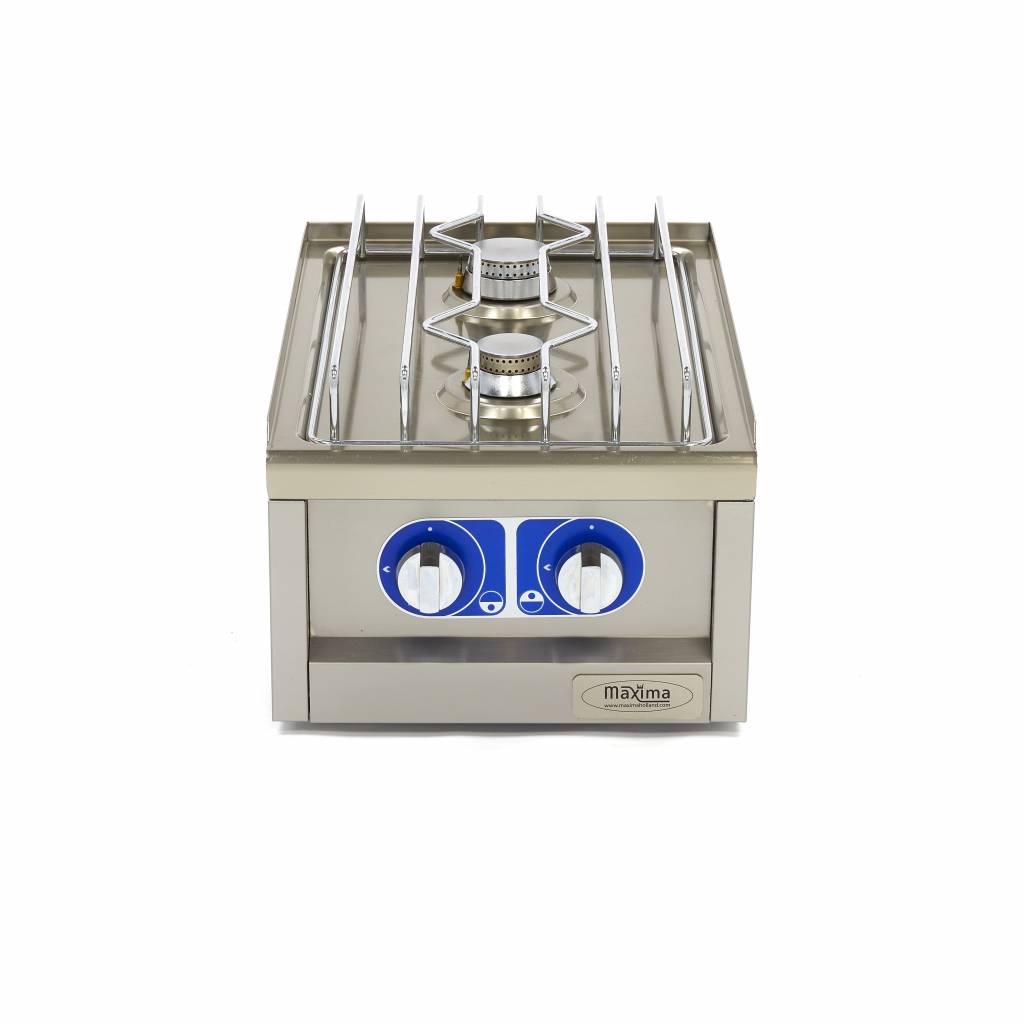 Maxima Commercial Grade Cooker - 2 branders - Enkele eenheid - 60 cm diep - Gas - 09391510