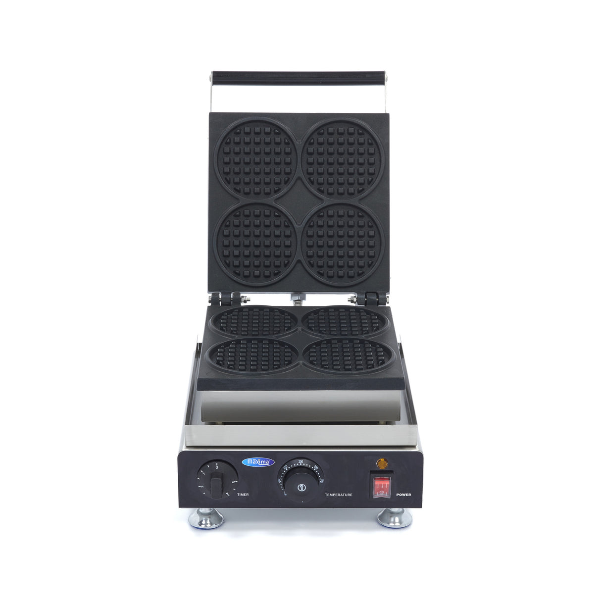 Maxima  Waffle Maker - 4 Waffles - Mini Rounds  - 09374204