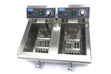 Maxima  Deep Fryer - 2 x 10L - 2 Baskets - with Drain Tap  - 09365229