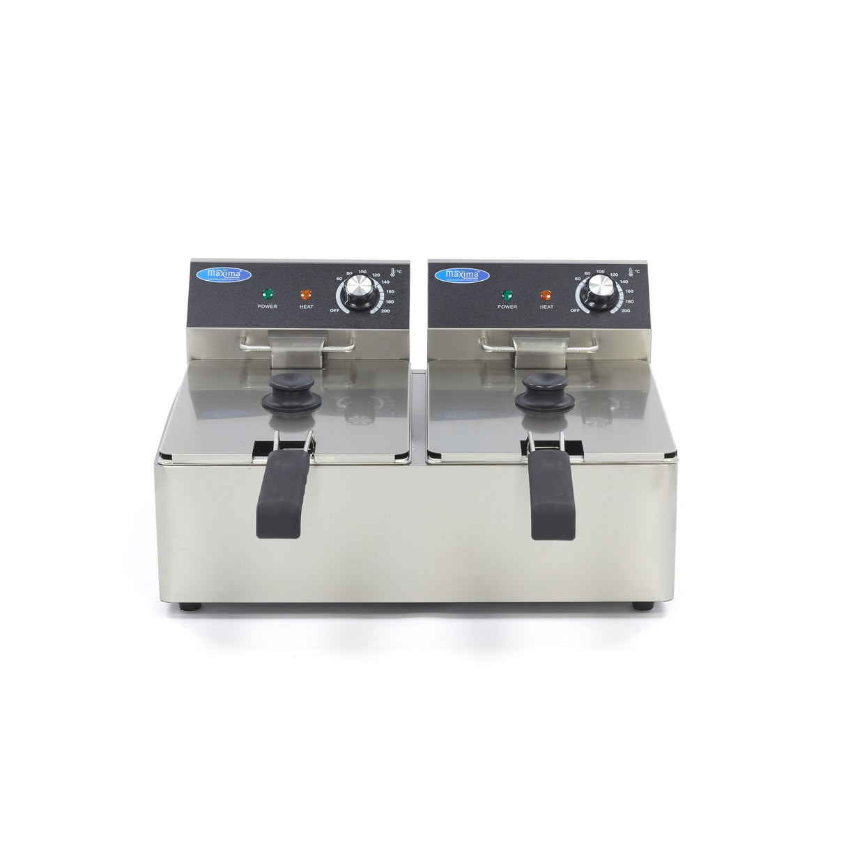 Maxima  Deep Fryer - 2 x 6L - 2 Baskets - up to 1,8kg of Fries  - 09365214