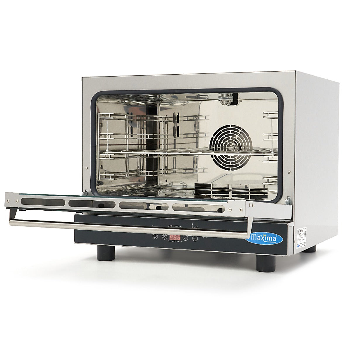 Maxima Combi Stoomoven - Geschikt voor 4 Bakplaten (1/1 GN / 60 x 40cm) - Digitaal Display - 400V - 08500203