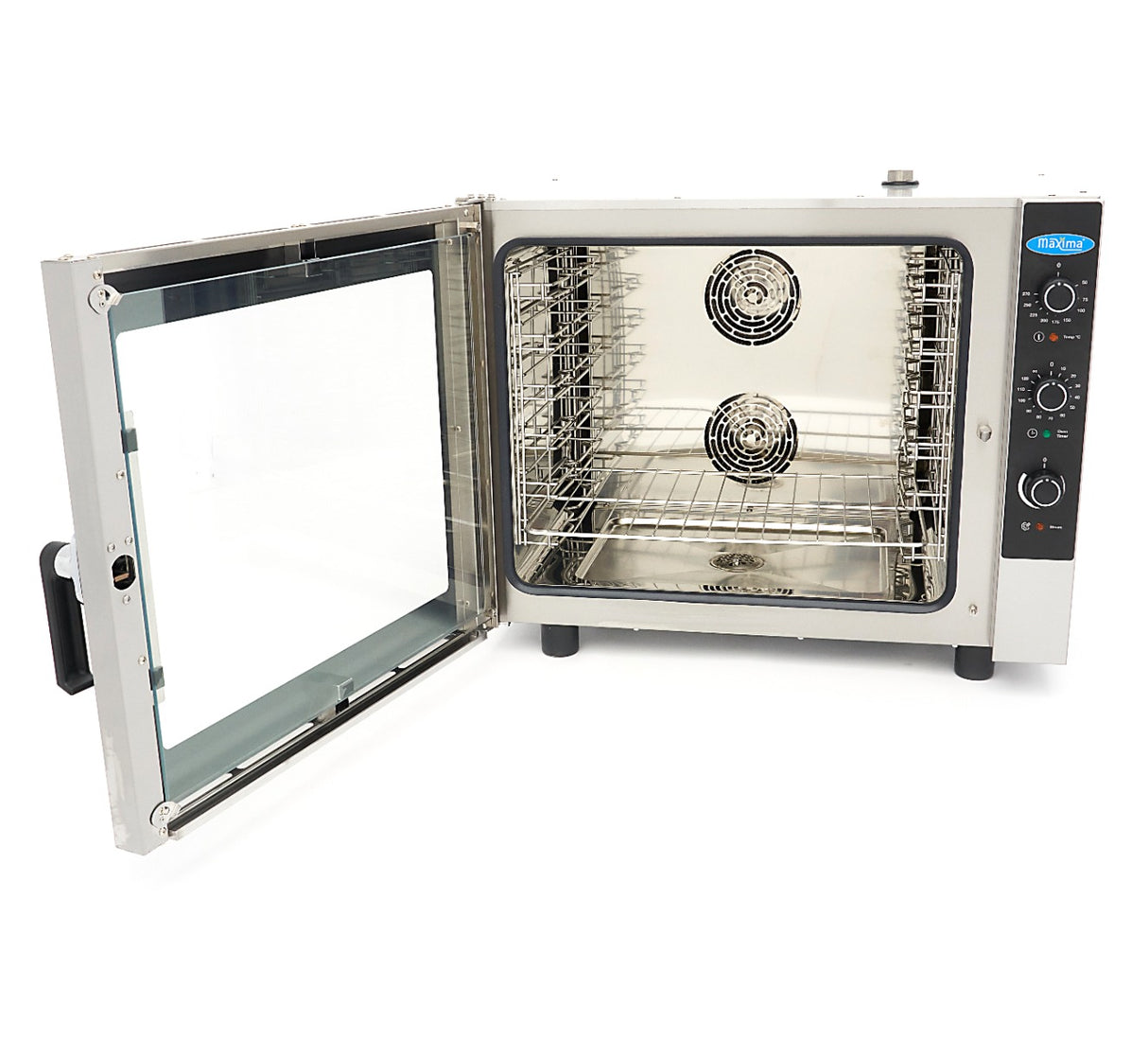 Maxima Combi Stoomoven - Geschikt voor 6 Bakplaten (1/1 GN / 60 x 40 cm) - Analoog - 400V - 08500206