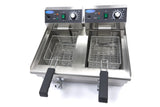 Maxima  Deep Fryer - 2 x 10L - 2 Baskets - with Drain Tap  - 09365229