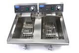 Maxima  Deep Fryer - 2 x 13L - 2 Baskets - with Drain Tap  - 09365231