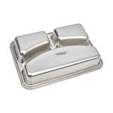 Maxima  Plate - 3 Compartments - Stainless Steel - Dishwasher Safe  - 09367855