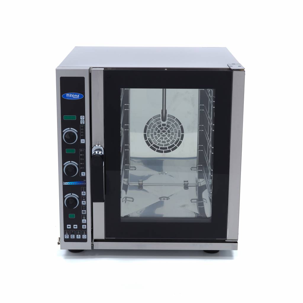 Maxima Combi Stoomoven - Geschikt voor 5 x 2/3 GN-schalen - Digitaal display - 08560250