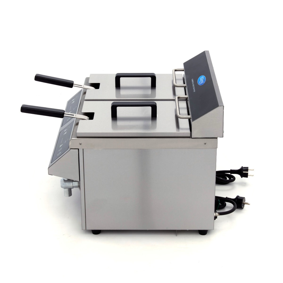 Maxima  Deep Fryer - 2 x 8L - 2 Baskets - with Drain Tap - Induction  - 09371095