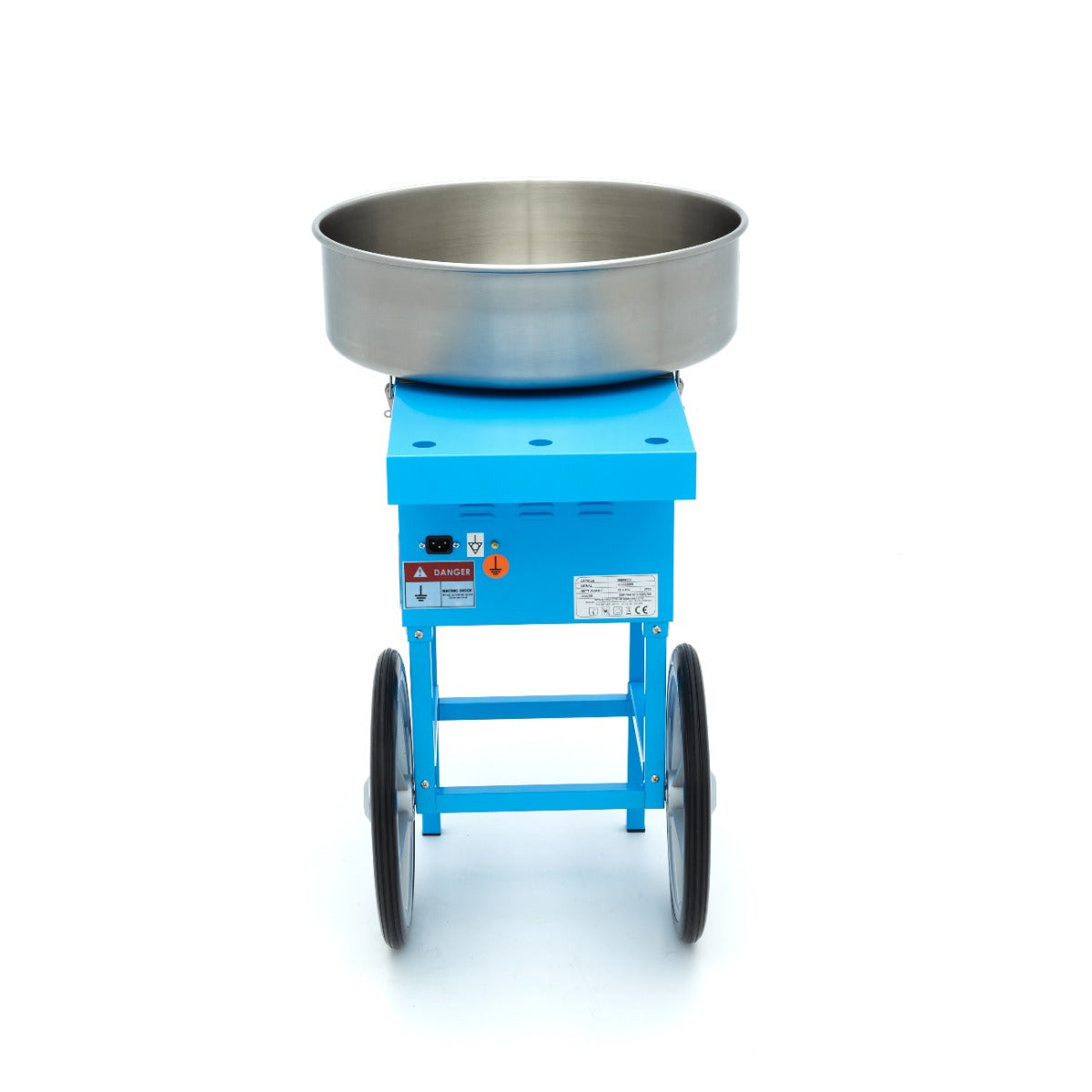 Maxima  Candy Floss Machine – Ø 52cm – Blue – with Cart  - 09506003