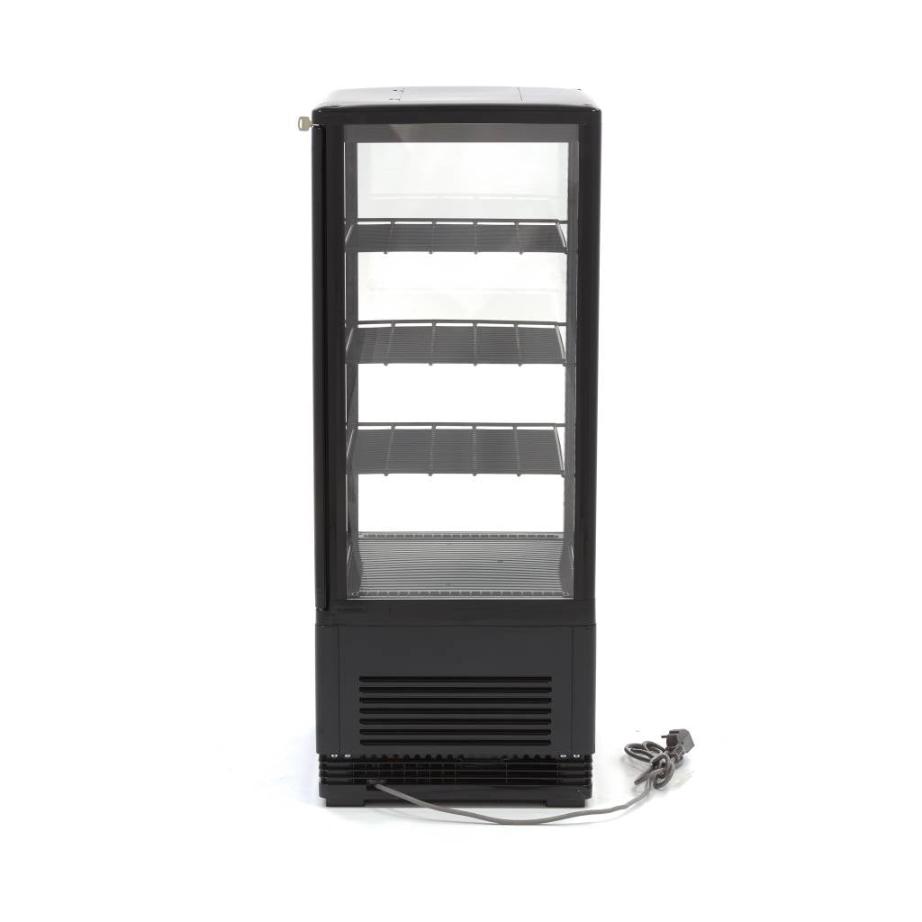 Maxima Kühlschrank-Vitrine – 78 l – 43 cm – Schwarz – 09400806