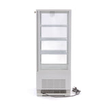 Maxima Kühlschrank-Vitrine – 78 l – 43 cm – Weiß – 09400805