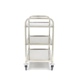 Maxima  Stainless Steel Serving Trolley - 3 Shelves  - 09300546