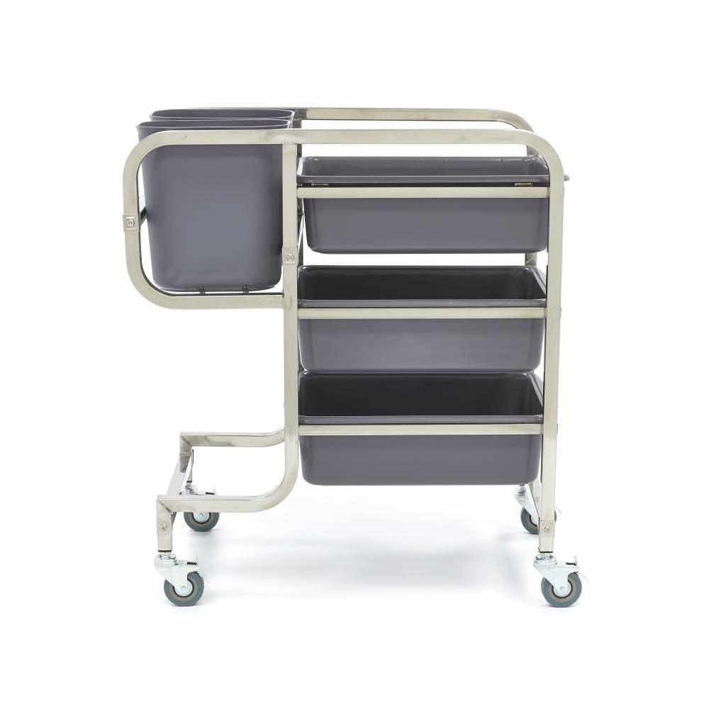 Maxima  Cleaning Trolley - incl 5 Bins  - 09300544