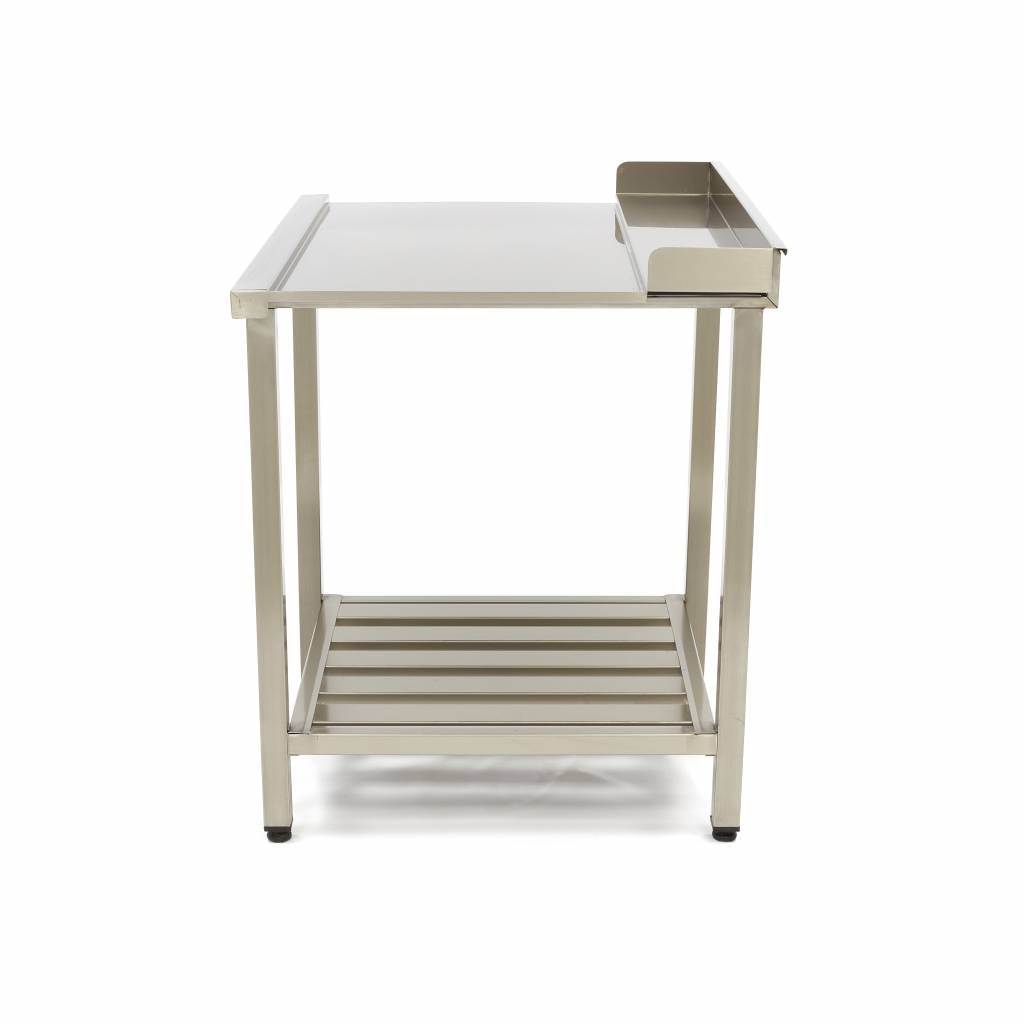 Maxima  Dishwasher Table - 90 x 75cm - Right - with Backsplash and Storage Shelf  - 09201038