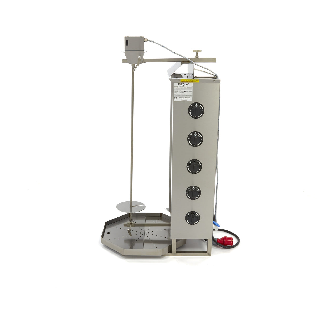 Maxima Kebab Grill - 5 Branders - 80kg Vlees - Elektrisch - 09370275