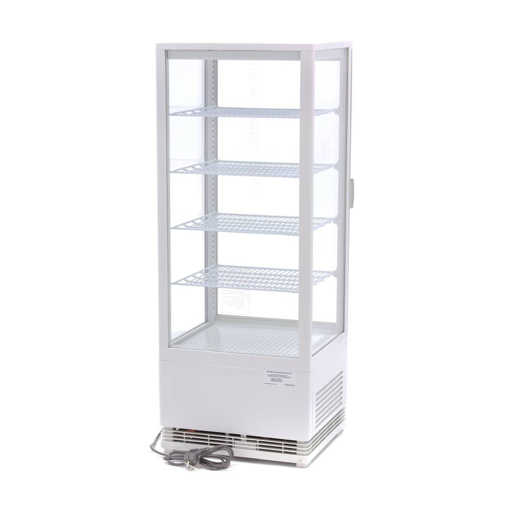 Maxima Kühlschrank-Vitrine – 98 l – 43 cm – Weiß – 09400810