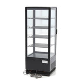 Maxima Kühlschrank-Vitrine – 98 l – 43 cm – Schwarz – 09400811